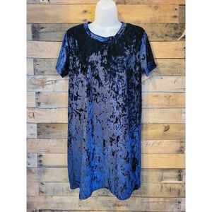 SALE-Acting Pro women's midnight blue velvet dress size large